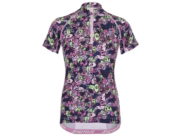 Silvini Scrivia kids jersey short sleeve Blush/Green