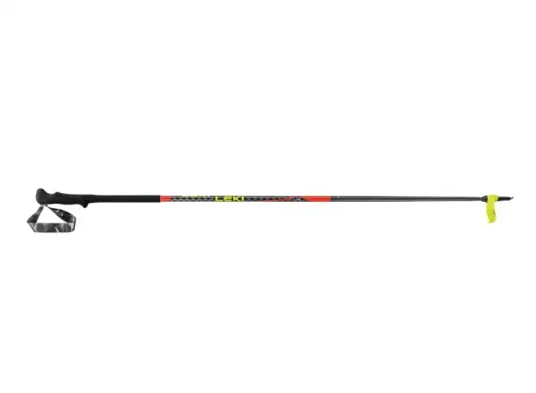 Leki Mezza Lite ski touring poles bright red/black/neon yellow