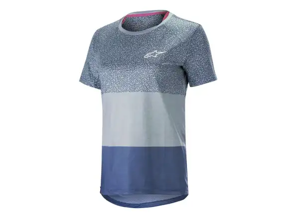 Alpinestars Stella ALPS 8.0 women's jersey short sleeve blue/stillwatter