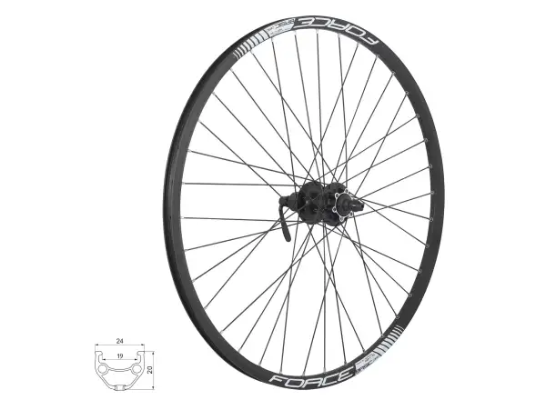 Force Basic Disc Shimano M475 rear wheel 26"