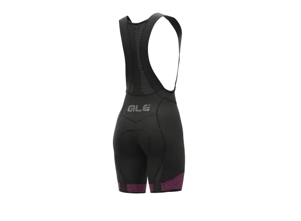 Alé PR-S Master 2.0 women's bib shorts with pad Black/Fluo Pink