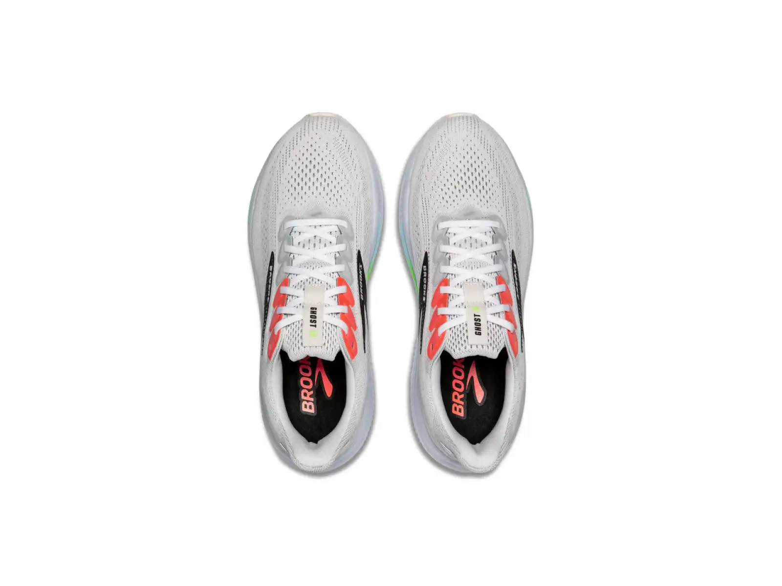 Brooks Ghost 17 men's running shoes White/Pink Clay/Gecko