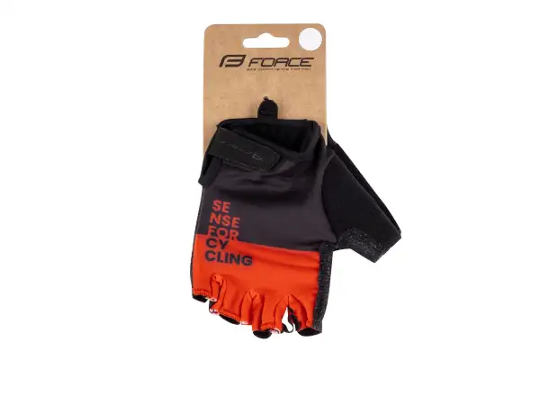 Force Fine short gloves black/red