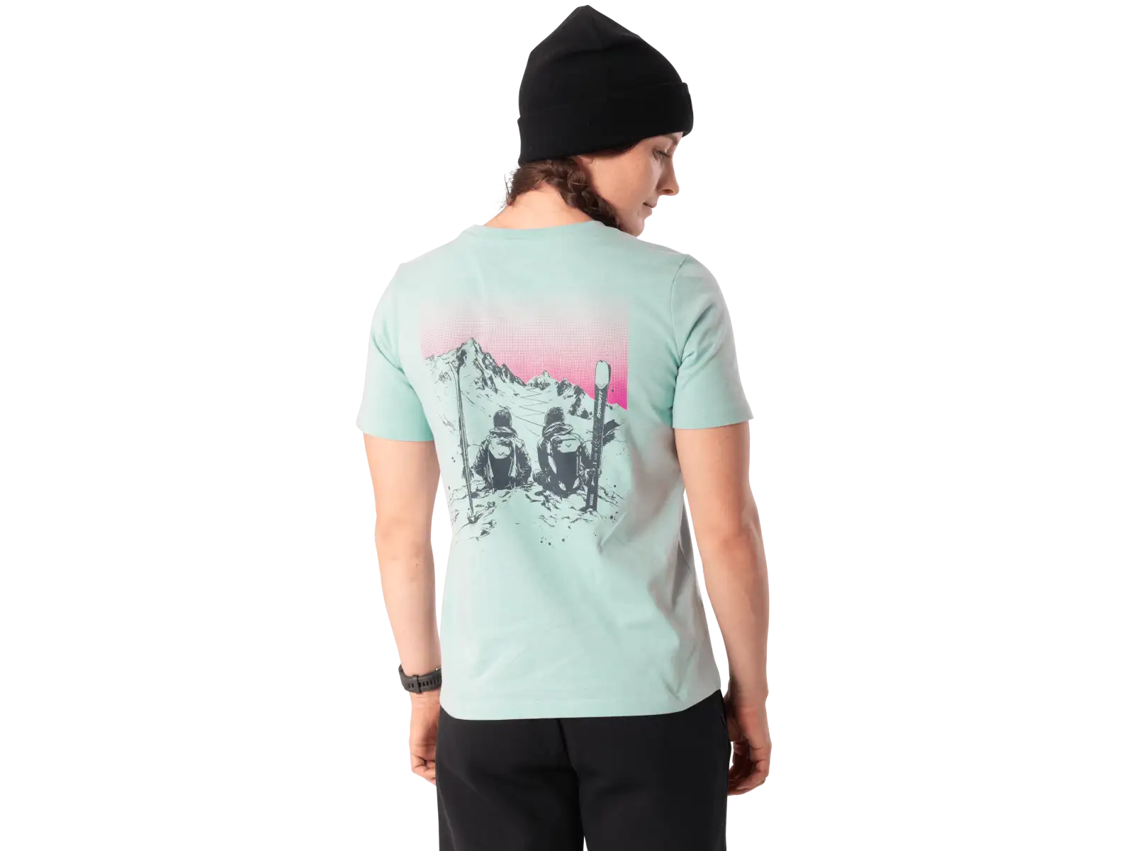 Dynafit Back Graphic Cotton women's T-shirt short sleeve Cloud Blue/Twilight
