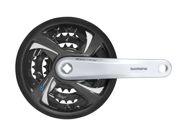 Shimano Tourney FC-TX801 42/32/22 with cover silver