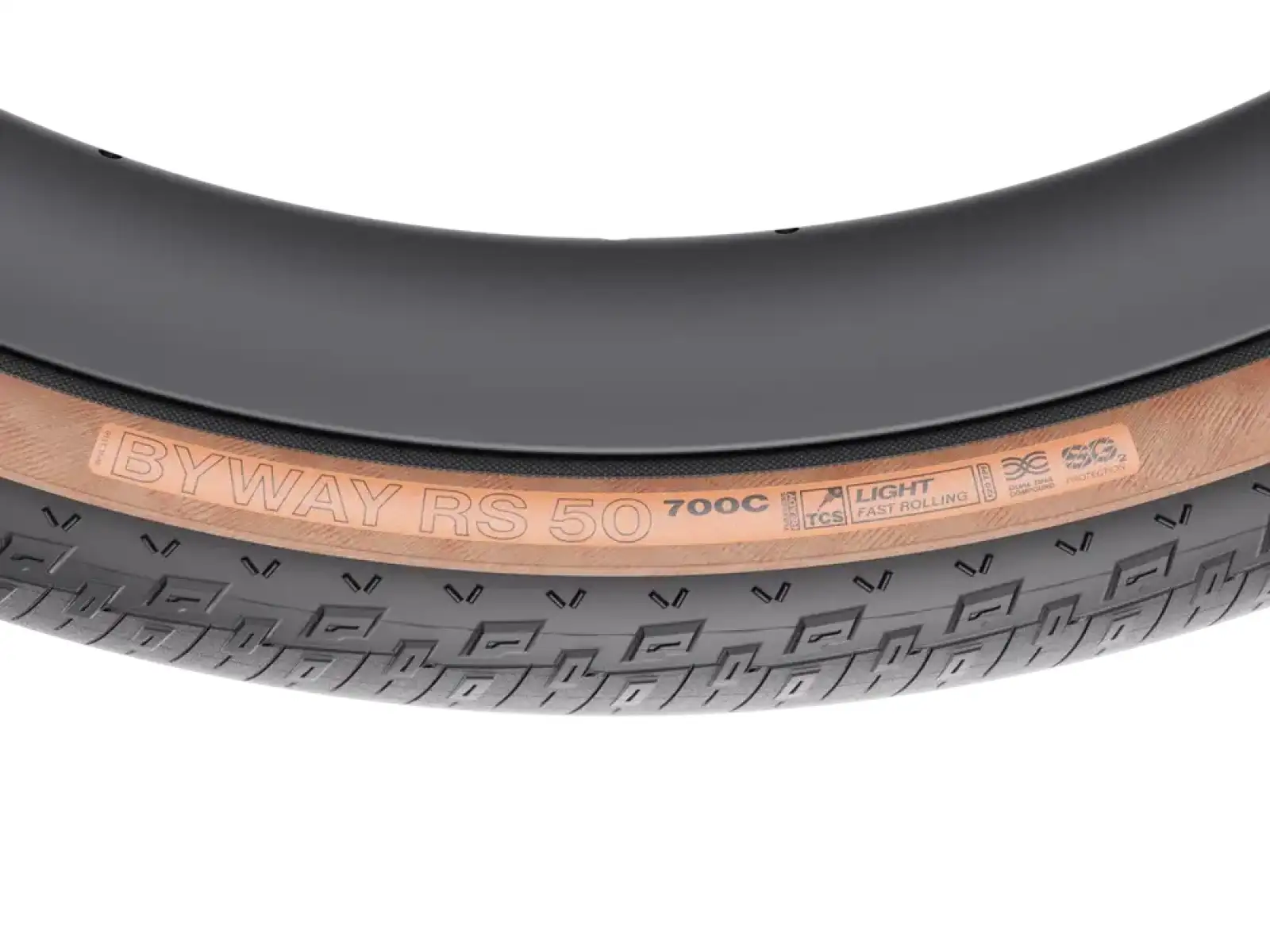 WTB Byway RS 700x50 TCS Light Fast Rolling Dual DNA SG2 gravel tire black/brown