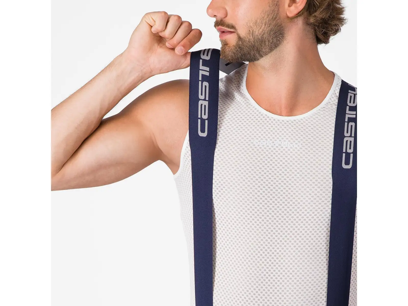 Castelli Premio Evo men's bib shorts with chamois Belgian blue