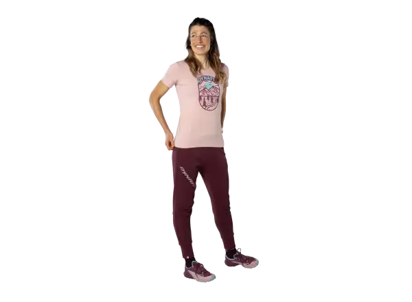 Dynafit Graphic Cotton women's t-shirt Pale Rose/Horizon