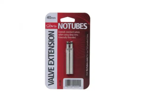 No Tubes Universal Tubeless valve extensions 40mm - pair