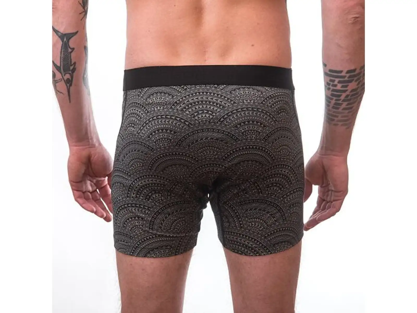 Sensor Merino Impress men's boxers grey/Maori