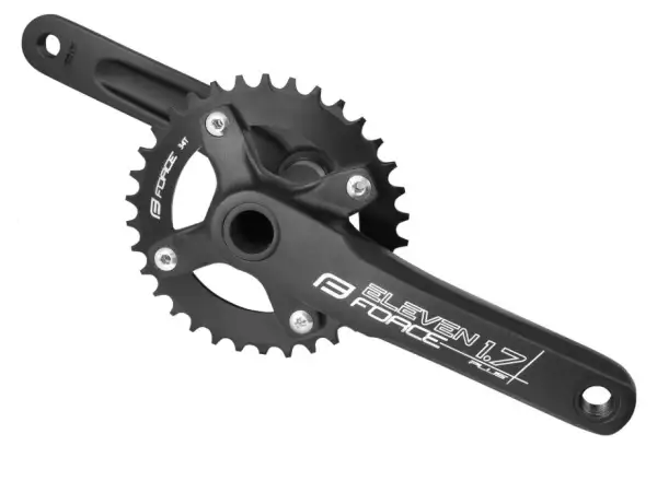 Force Eleven 1.7+ cranks single chainring 34 teeth 175 mm black