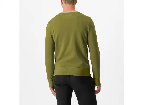 Castelli Logo men's hoodie Avocado Green