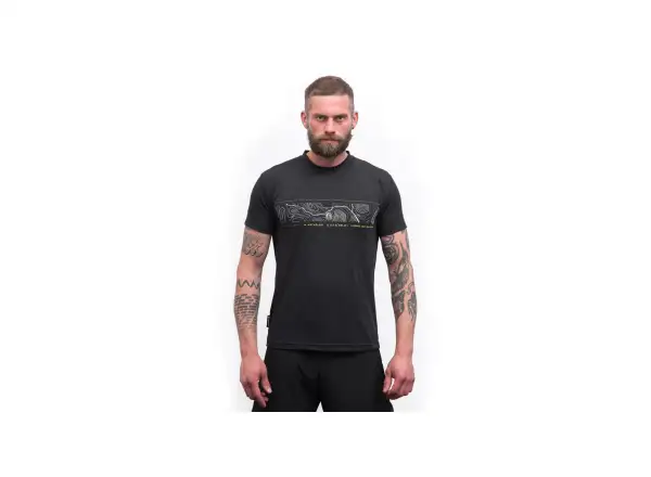 Sensor Coolmax GPS men's shirt short sleeve black