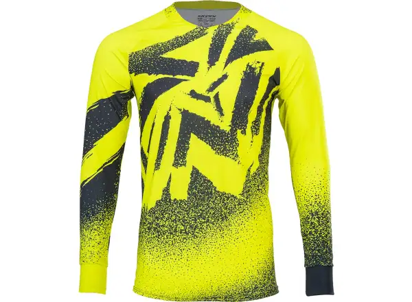 Silvini Cortino men's jersey long sleeve neon/black