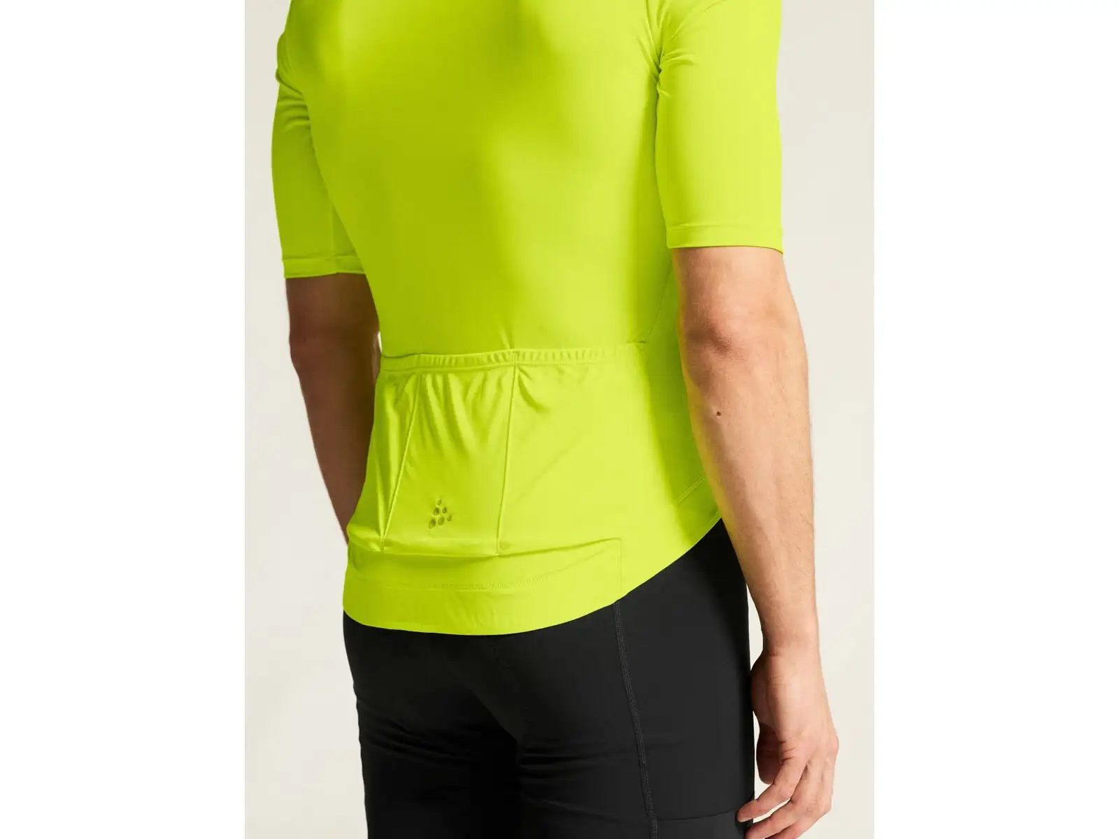 Craft Endur Logo men's jersey short sleeve yellow