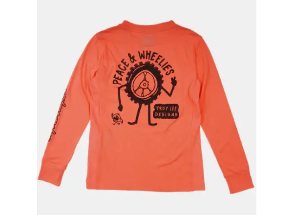 Troy Lee Designs Skyline Ride Tee youth jersey long sleeve P&W Melon