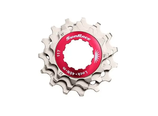SunRace replacement sprocket set for 10sp. cassettes - 11/13/15 teeth Silver