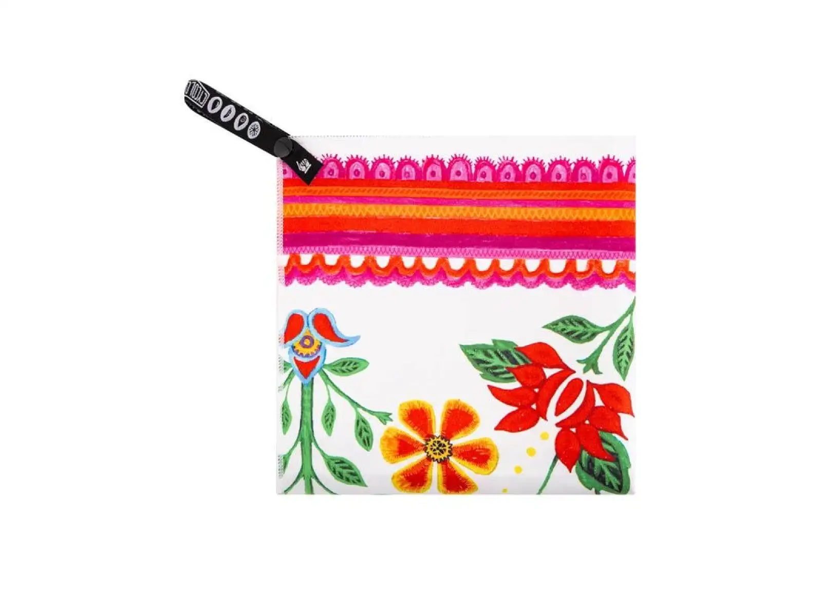 Cycology White Frida towel with pattern white