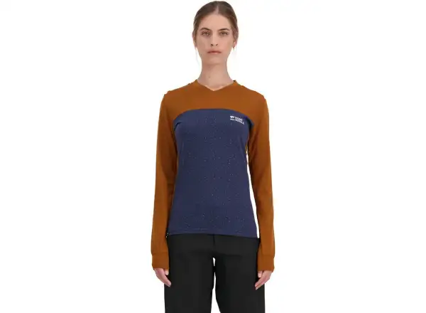 Mons Royale Redwood Enduro VLS WMNS women's shirt Midnight Terrazzo/Copper size S