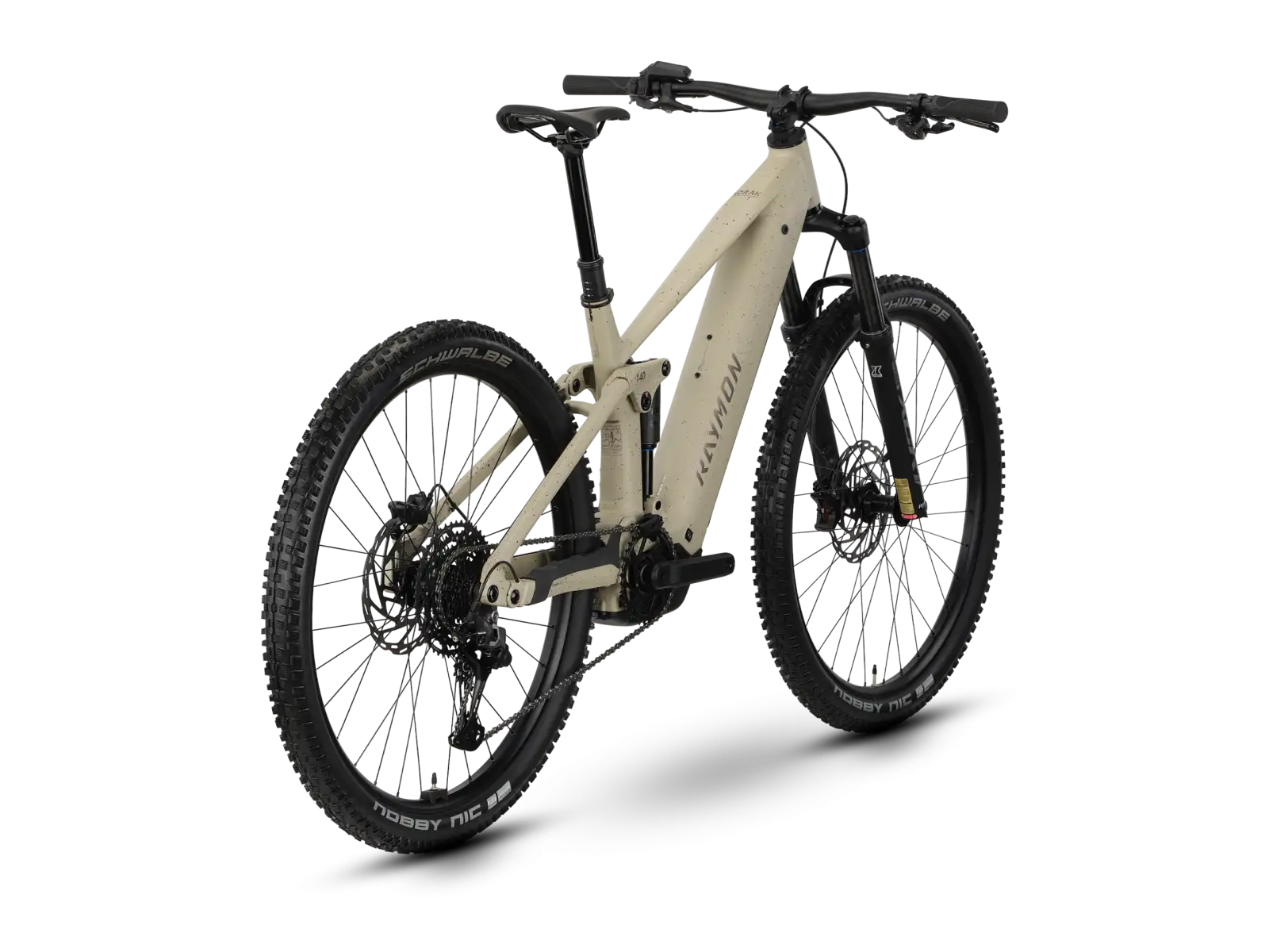 Raymon Korak Comp greige/taupe full-suspension e-bike