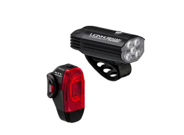 Lezyne Fusion Drive Pro 600+/KTV Drive Pro+ light set Black/Black