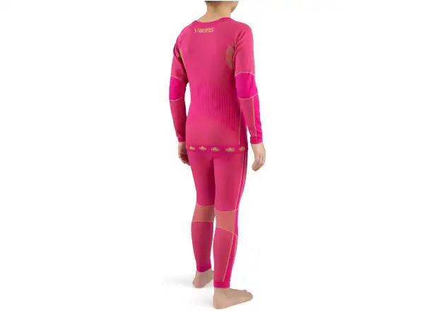Viking Riko children's base layer Fuchsia
