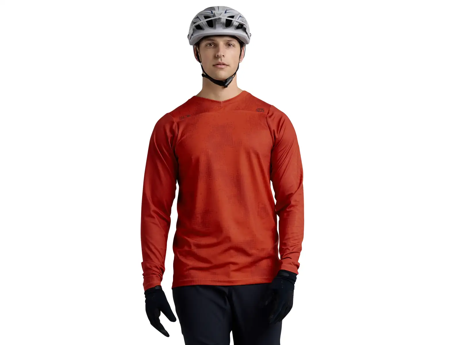 Troy Lee Designs Skyline Chill men's jersey long sleeve Scattered Fire Orange