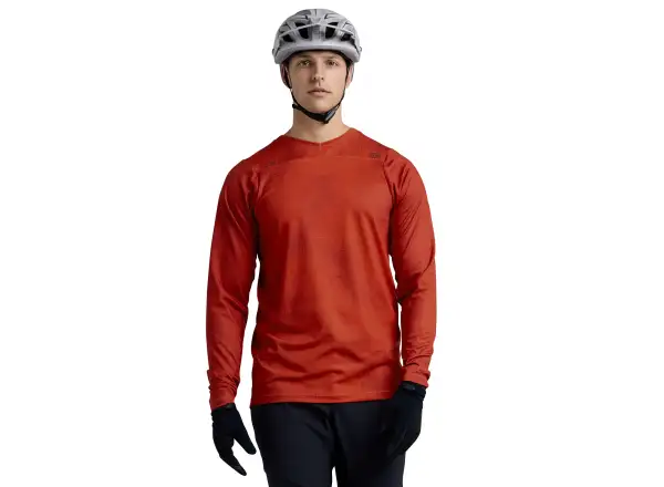 Troy Lee Designs Skyline Chill men's jersey long sleeve Scattered Fire Orange