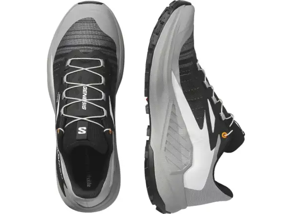 Salomon Genesis men's running shoes Black/Alloy/Turmeric