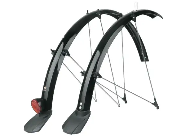 SKS Bluemels Wireway 28" mudguard set with channel for light wire Black