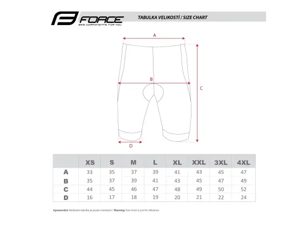 Force B21 Easy men's shorts with padding black