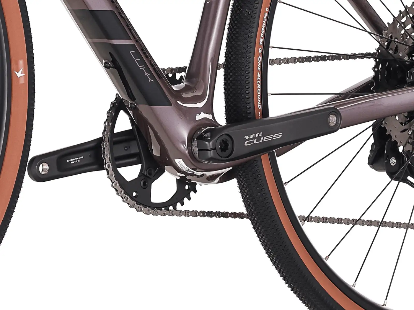 Rock Machine Lukk Cr 30 gravel bike Gloss Purple Garnet