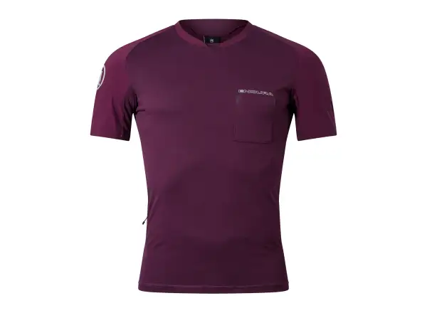 Endura GV500 Foyle men's jersey short sleeve Aubergine