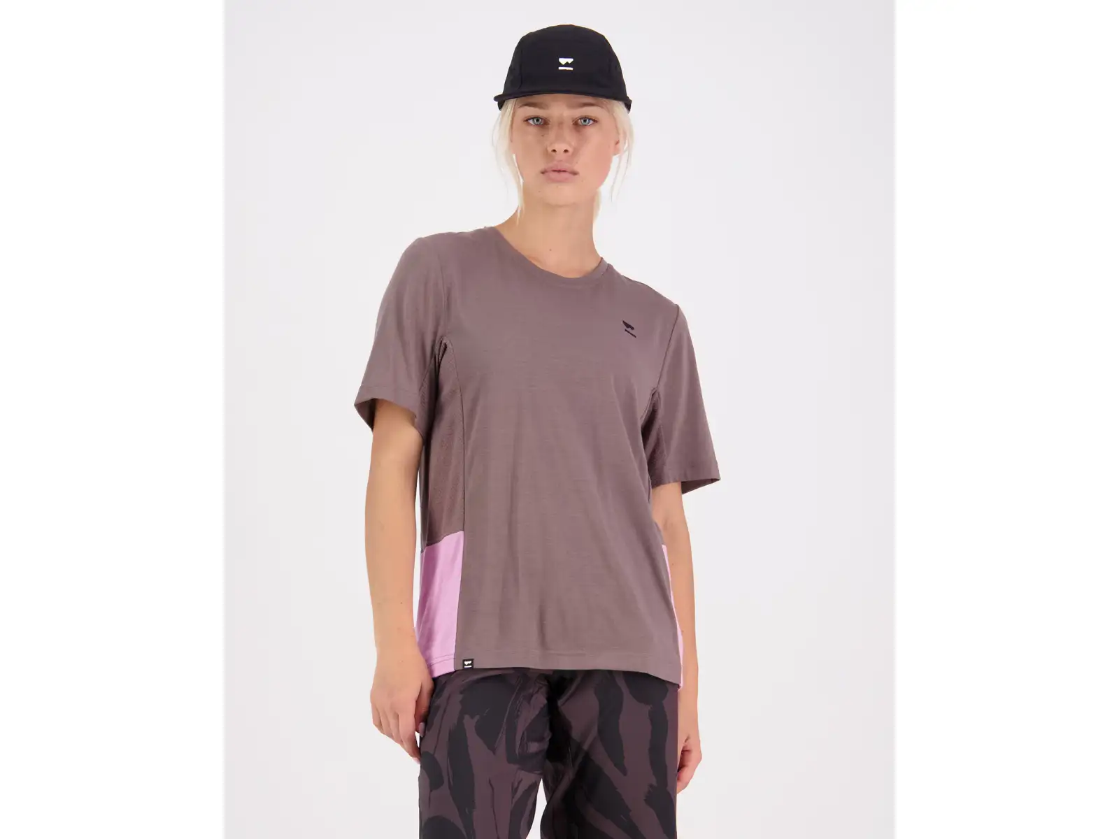 Mons Royale Tarn Merino Shift women's jersey short sleeve Pop Pink/Iron