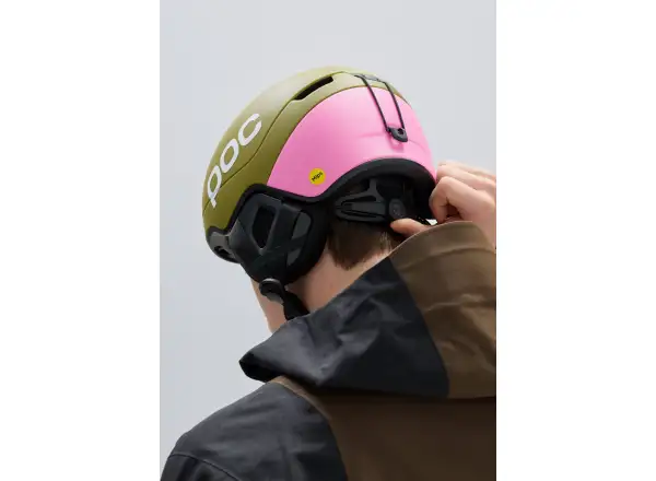 POC Obex Contour ski helmet Olivine Green Matt/Thulite Pink Matt