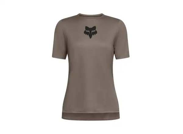 Fox Ranger Head women's jersey short sleeve Nutmeg Brown