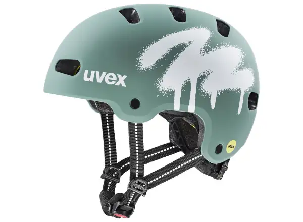 Uvex Kid 4 Style Mips kids helmet Spray Sage Green Matt
