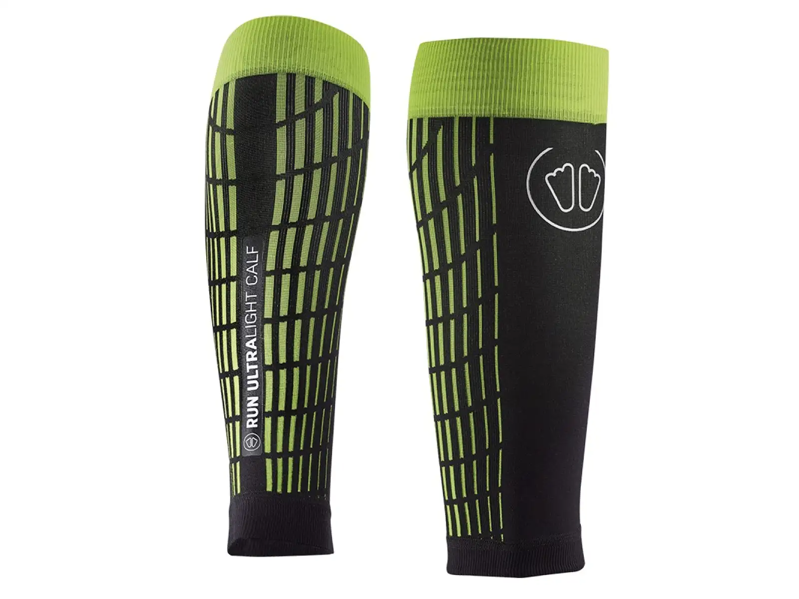 Sidas Ultralight Run Calf compression calf sleeves black-yellow
