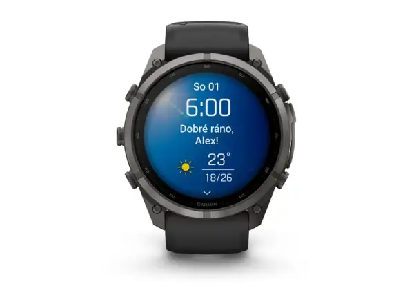 Garmin Fénix 9 Pro inReach 47 mm smartwatch Carbon gray DLC Titanium Black/Pebble gray