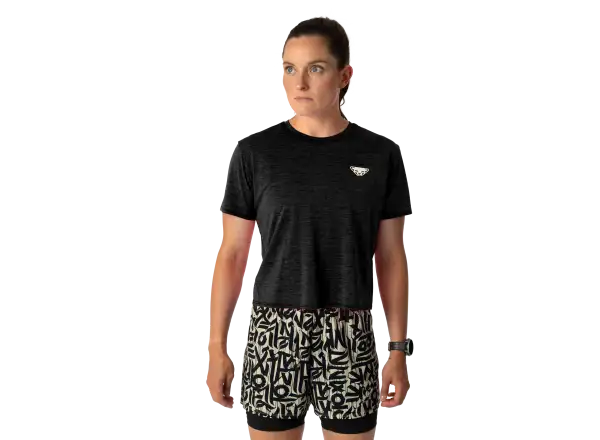 Dynafit Trail women's running T-shirt short sleeve Black Out