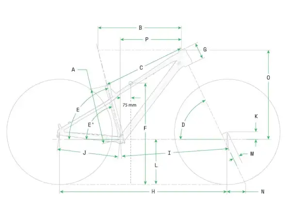 Cannondale Habit HT MTB frame BPL