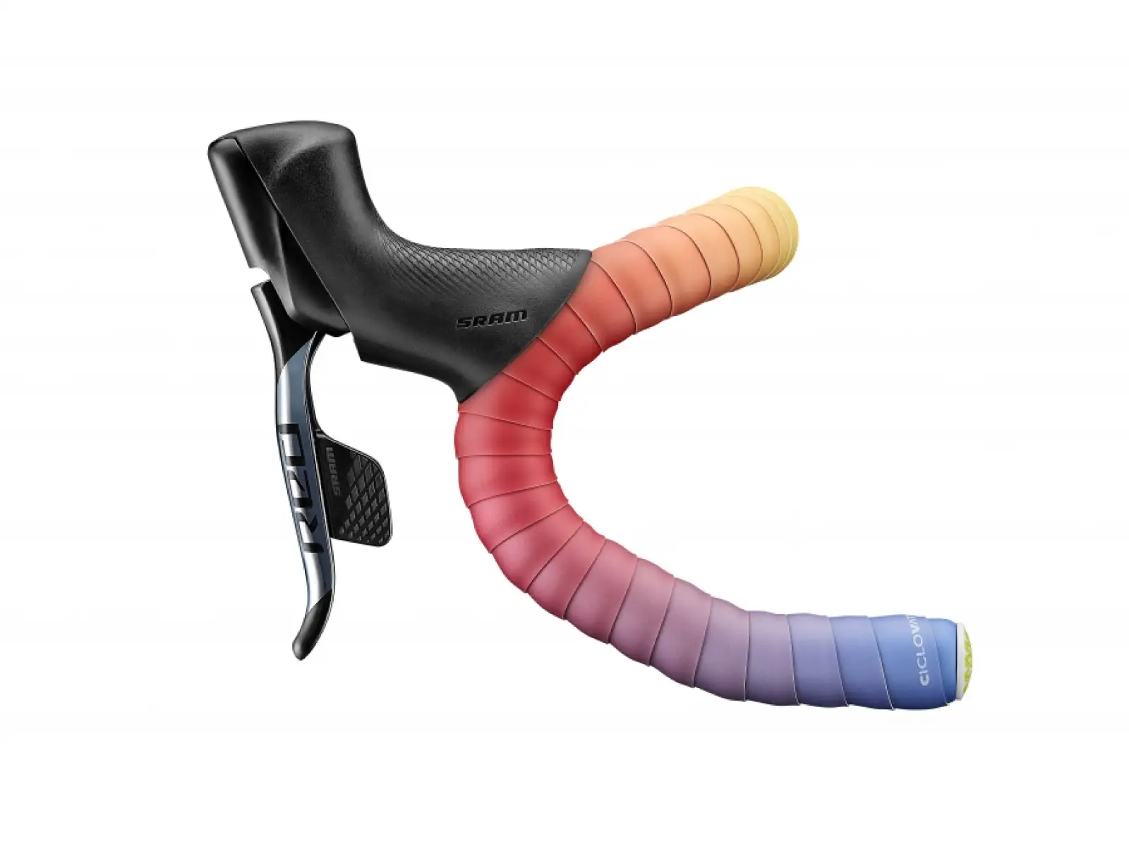 Ciclovation Poly Touch bar tape Ombre Rainbow