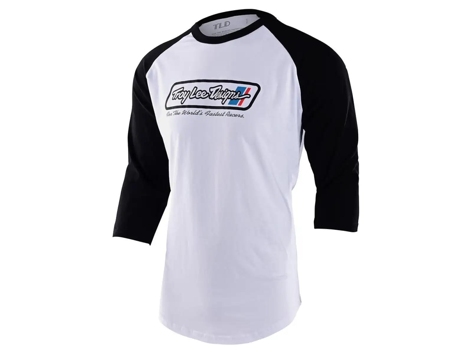 Troy Lee Designs Go Faster Raglan Men's 3/4 Sleeve White/Black Shirt
