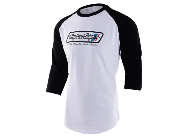Troy Lee Designs Go Faster Raglan Men's 3/4 Sleeve White/Black Shirt