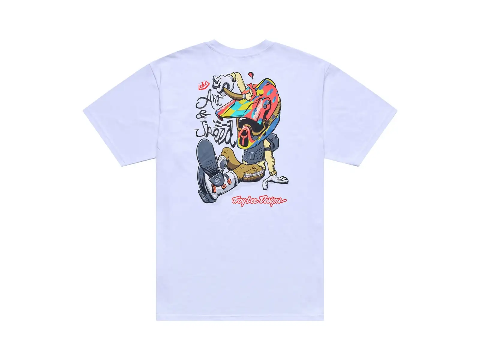 Troy Lee Designs Heritage men's short sleeve T-shirt White