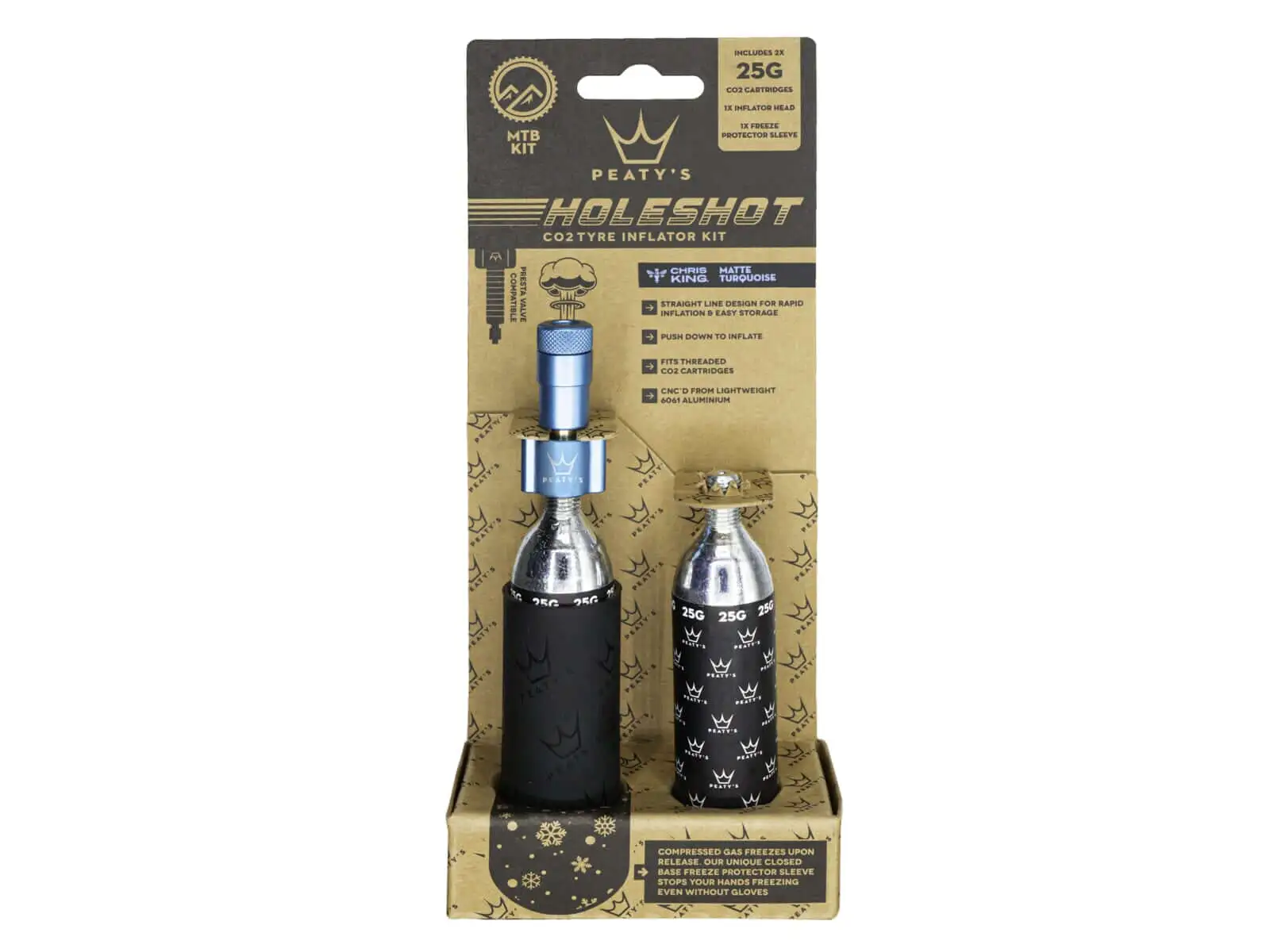 Peatys Holeshot CO2 kit 25 g Turquoise