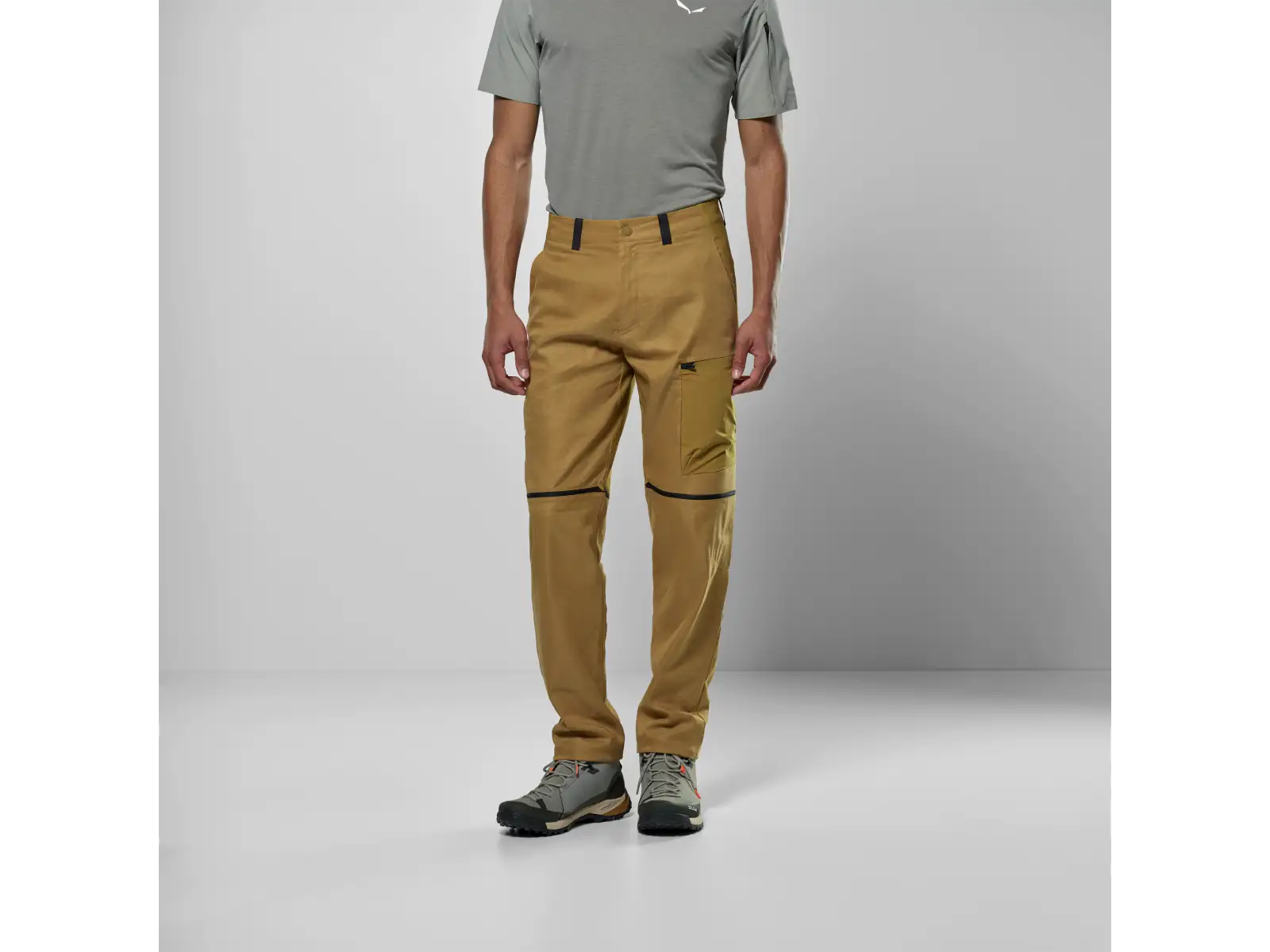 Salewa Puez Hemp/DST 2/1 men's trousers Golden Brown