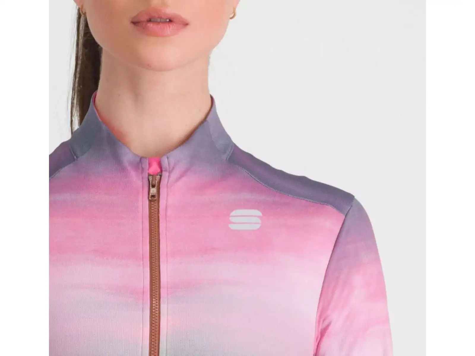 Sportful Flow Supergiara Thermal women's jersey long sleeve Cayenna Red/Pink