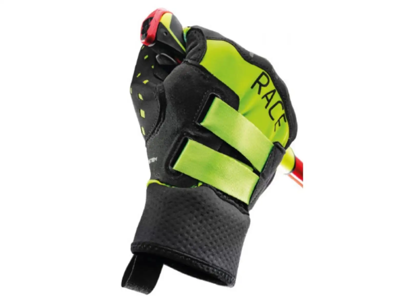 Leki HRC Race Shark cross-country gloves Black/Neon yellow