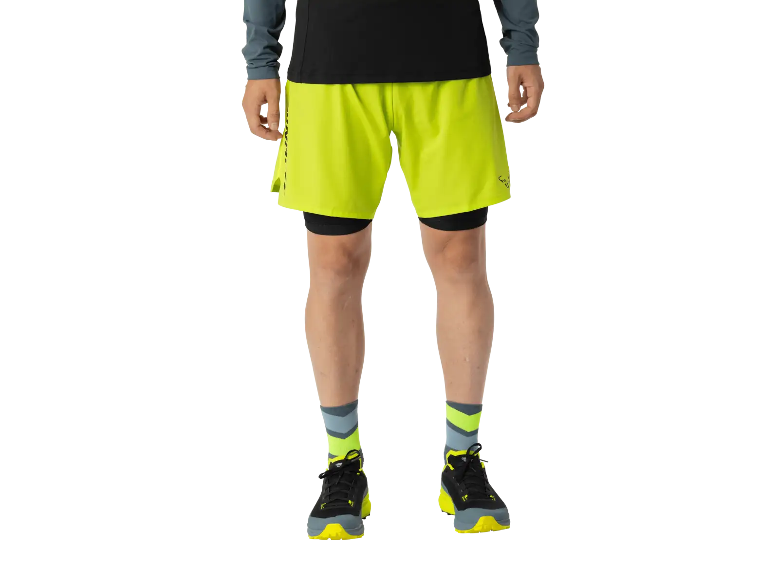 Dynafit Alpine Pro 2-in-1 men's running shorts Ultra Yellow